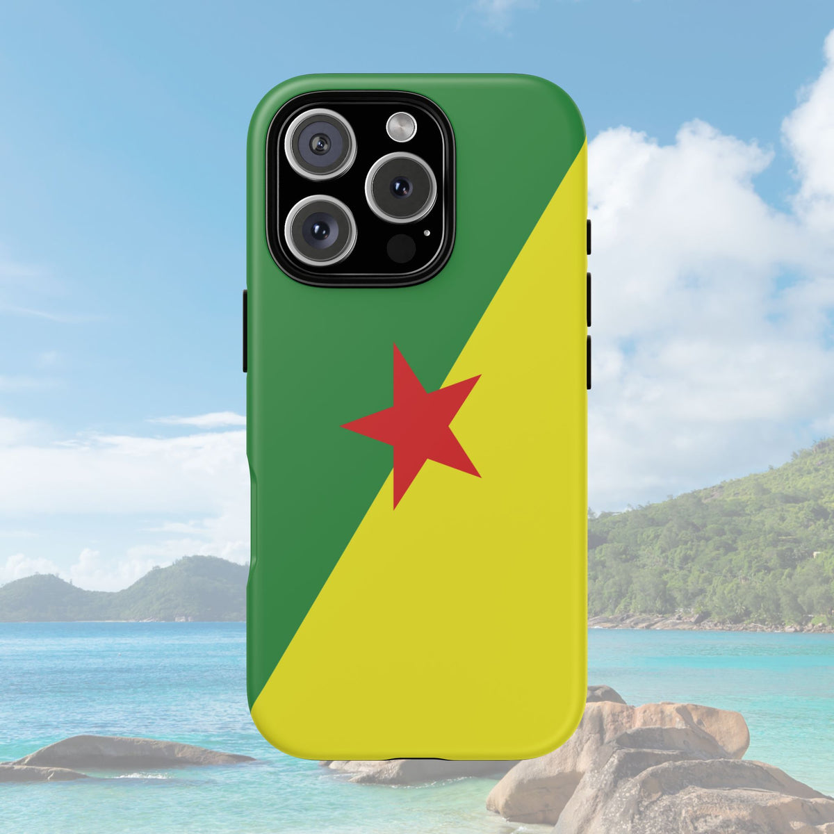 French Guiana Flag Tough Phone Case - Irie Blues Boutique