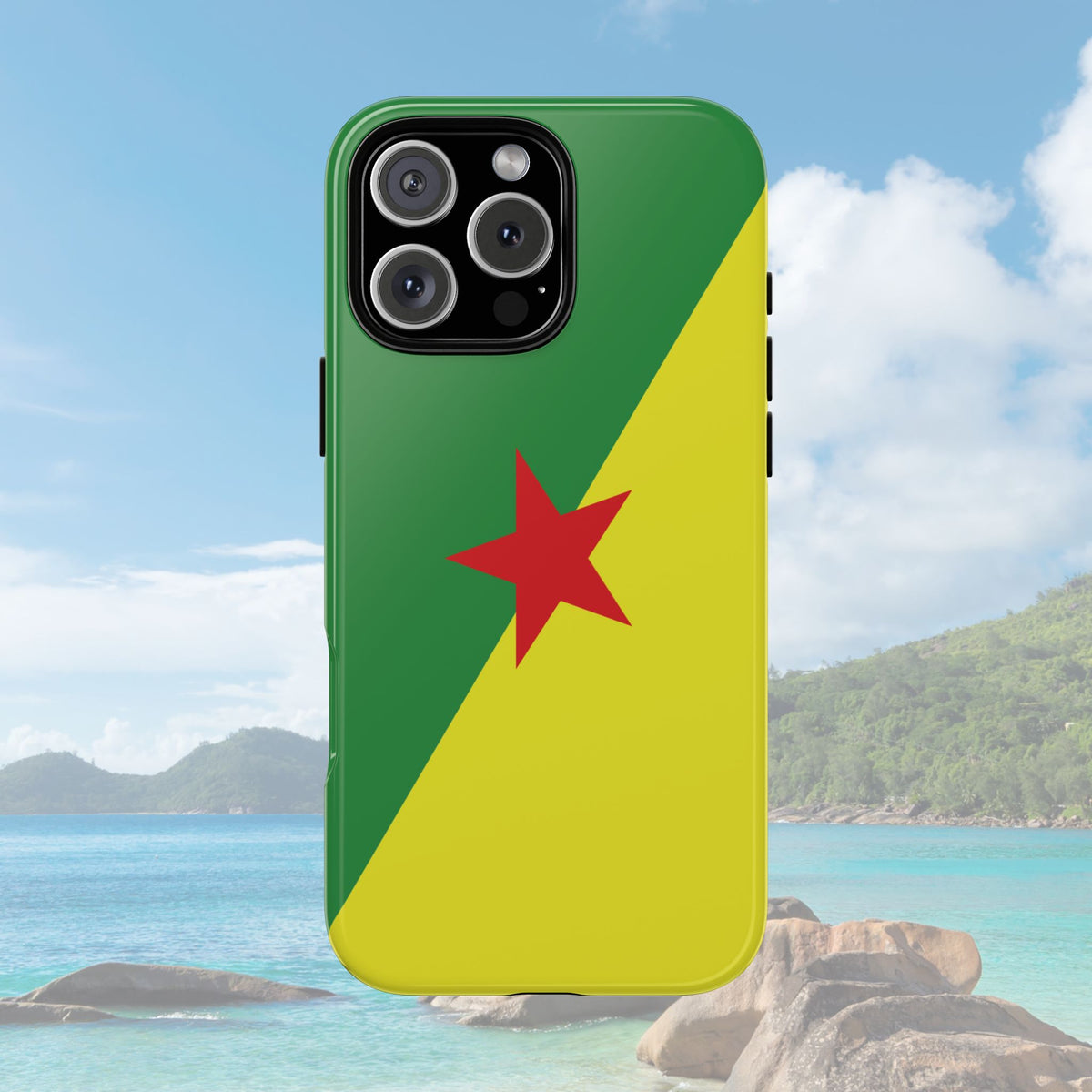 French Guiana Flag Tough Phone Case - Irie Blues Boutique