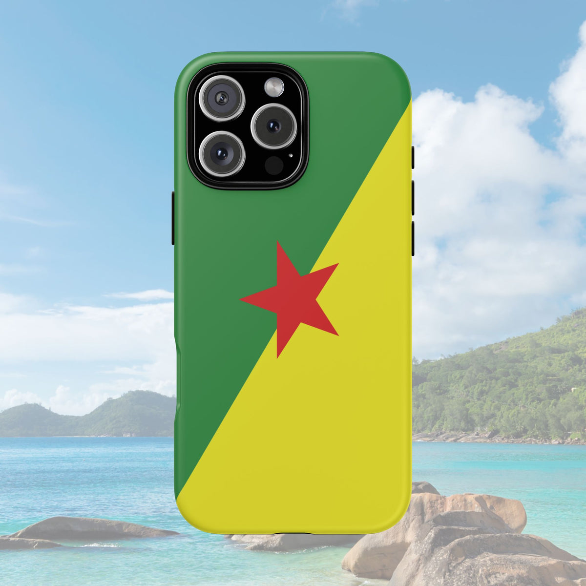 French Guiana Flag Tough Phone Case - Irie Blues Boutique