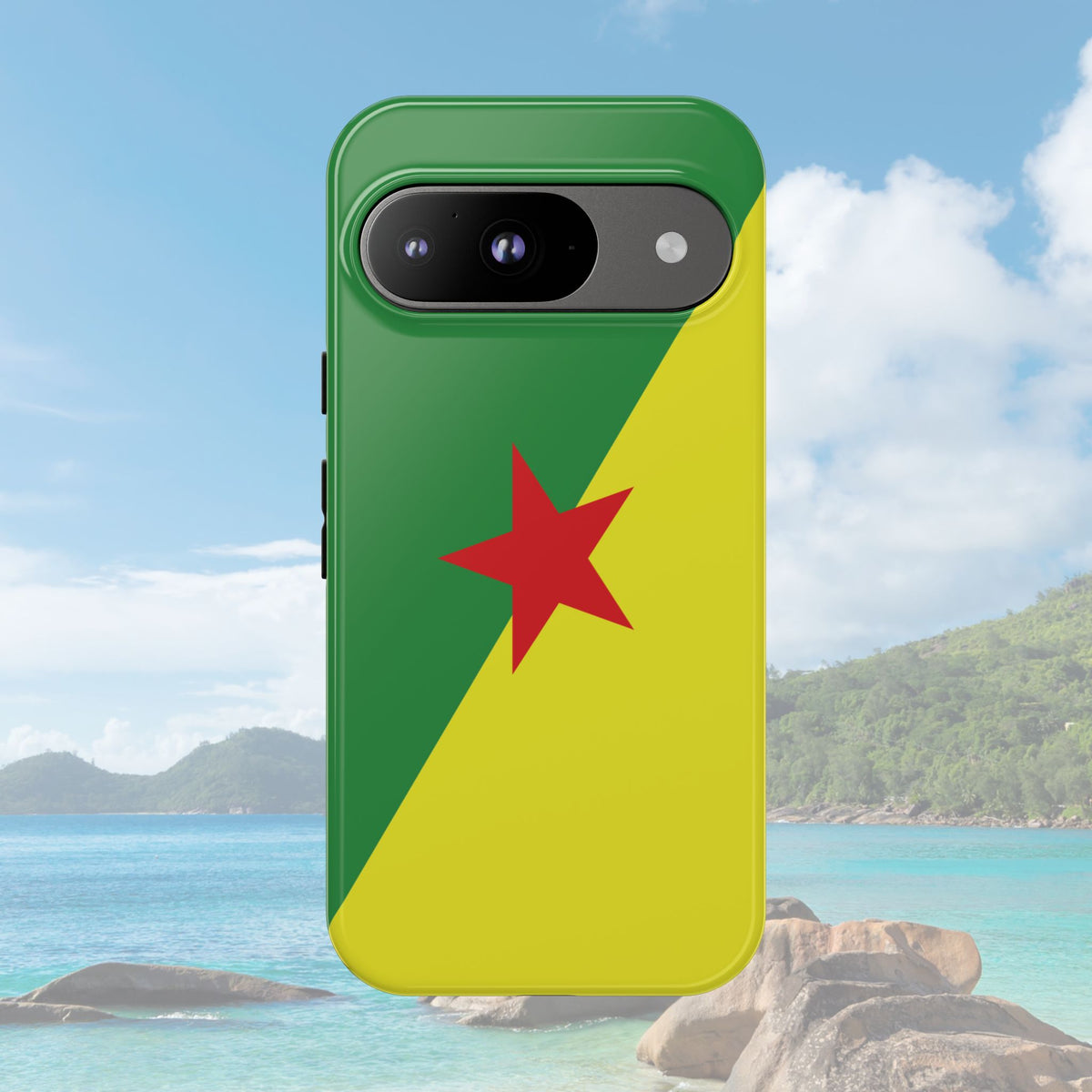 French Guiana Flag Tough Phone Case - Irie Blues Boutique