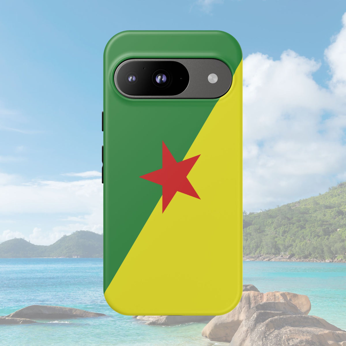 French Guiana Flag Tough Phone Case - Irie Blues Boutique