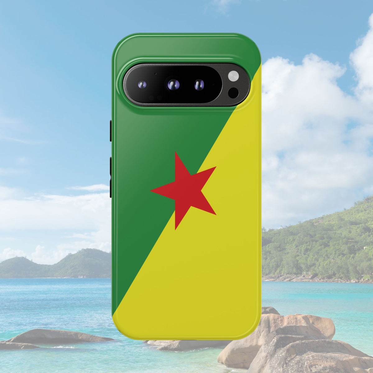 French Guiana Flag Tough Phone Case - Irie Blues Boutique
