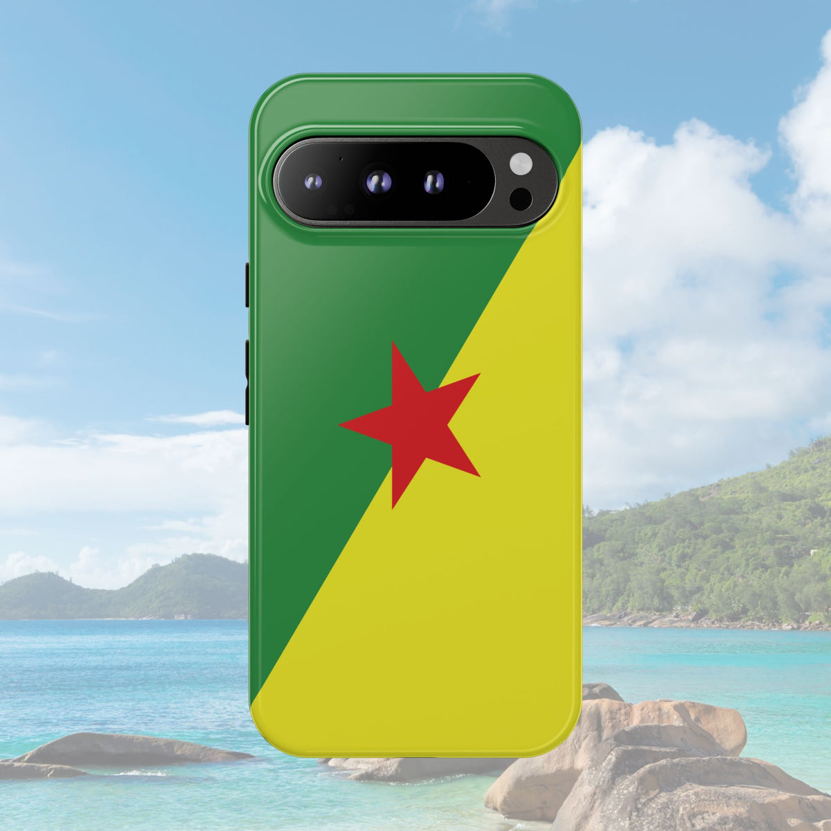 French Guiana Flag Tough Phone Case - Irie Blues Boutique