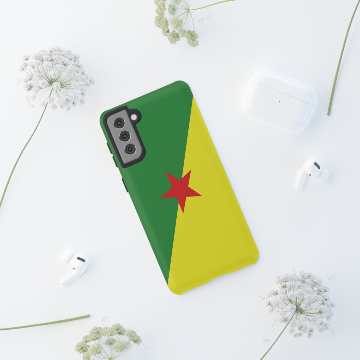 French Guiana Flag Tough Phone Case - Irie Blues Boutique