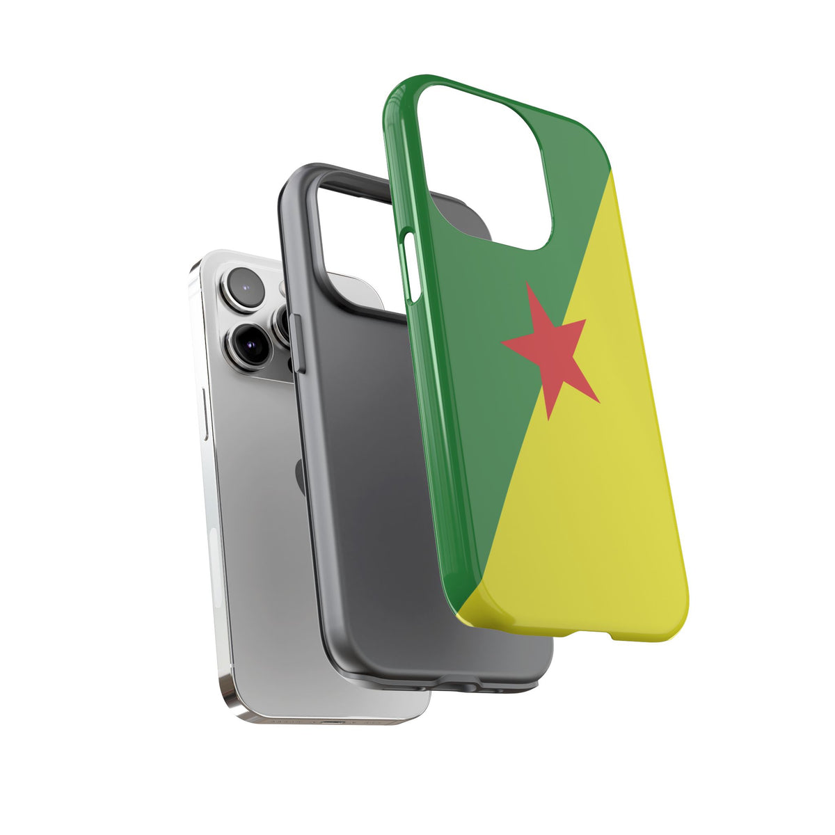 French Guiana Flag Tough Phone Case - Irie Blues Boutique