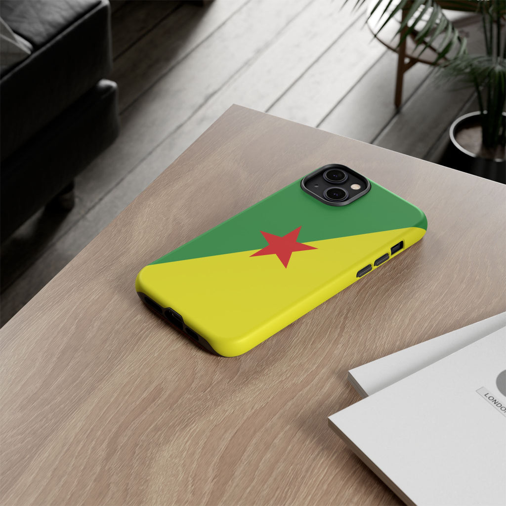 French Guiana Flag Tough Phone Case - Irie Blues Boutique