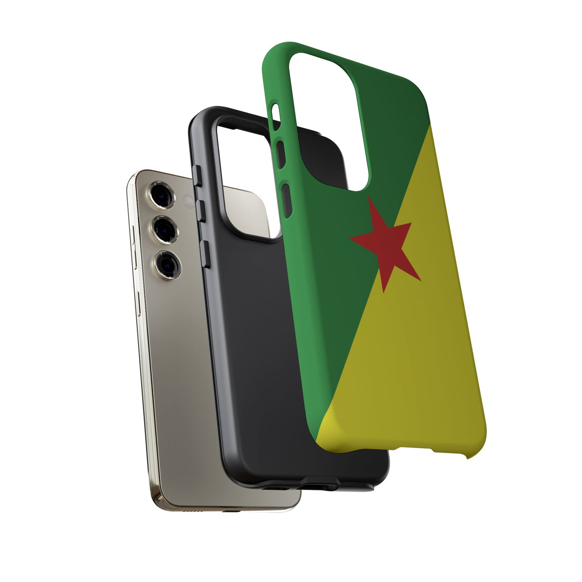 French Guiana Flag Tough Phone Case - Irie Blues Boutique