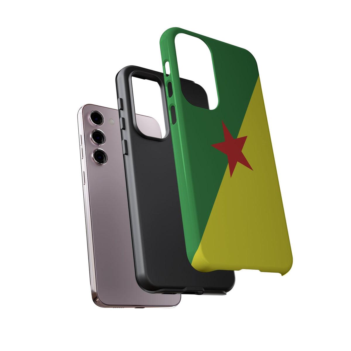 French Guiana Flag Tough Phone Case - Irie Blues Boutique