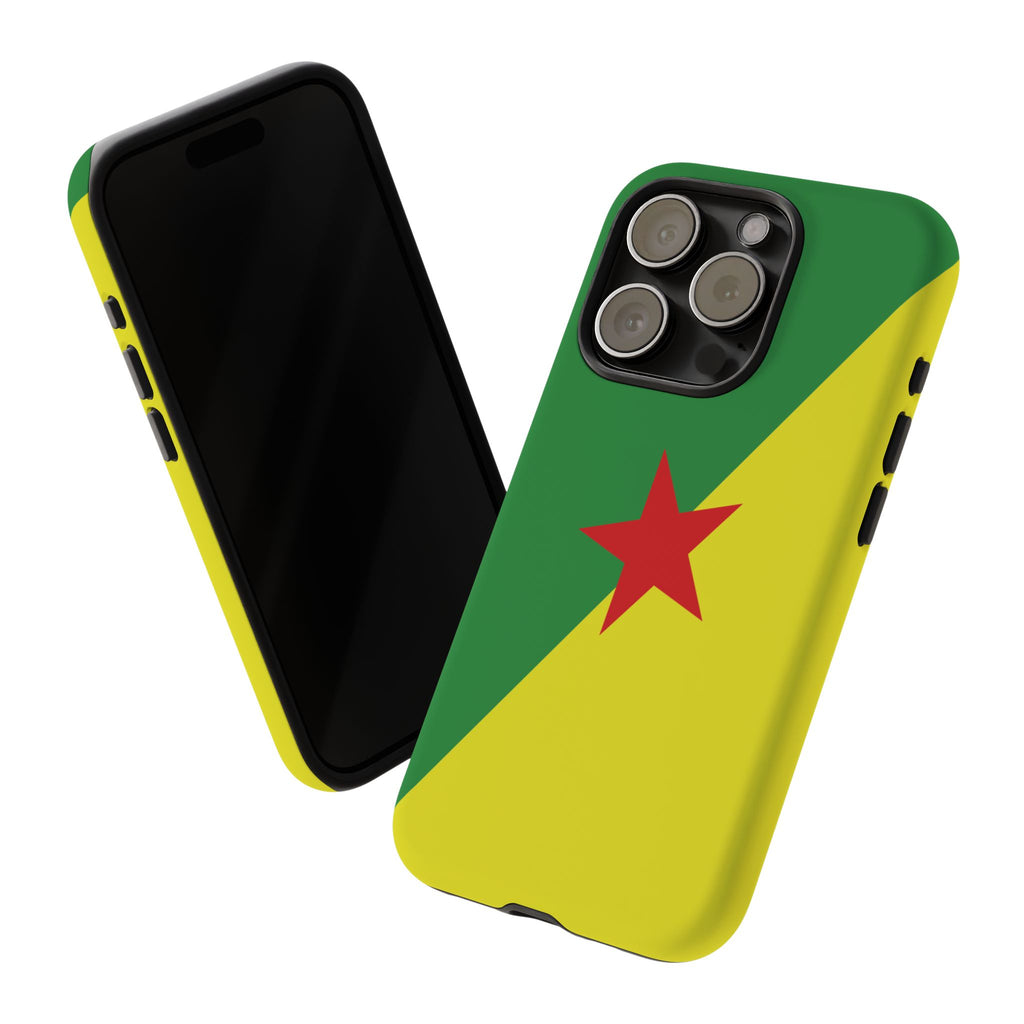 French Guiana Flag Tough Phone Case - Irie Blues Boutique