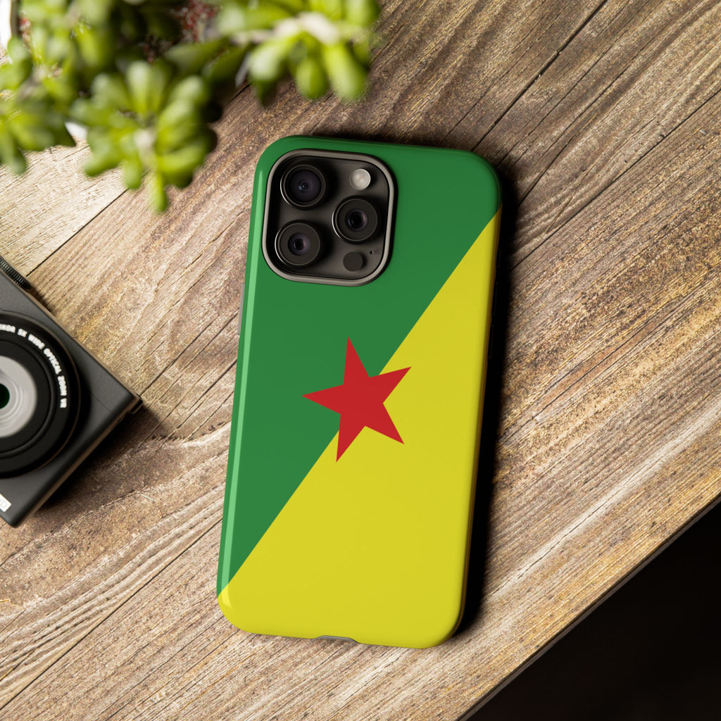 French Guiana Flag Tough Phone Case - Irie Blues Boutique