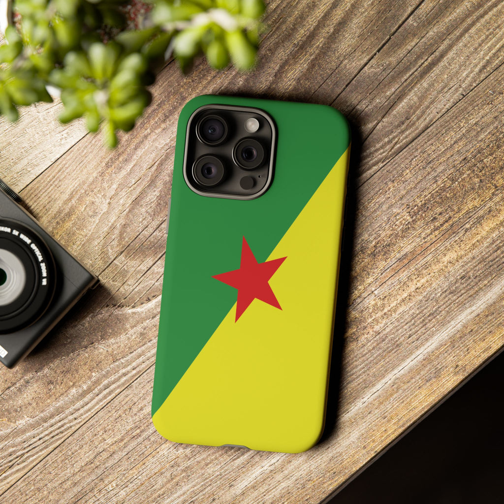French Guiana Flag Tough Phone Case - Irie Blues Boutique