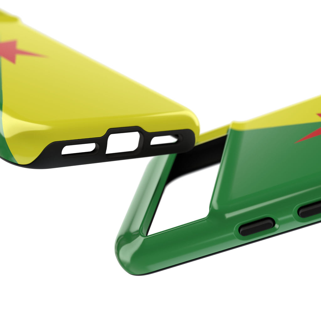 French Guiana Flag Tough Phone Case - Irie Blues Boutique