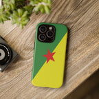 French Guiana Flag Tough Phone Case - Irie Blues Boutique