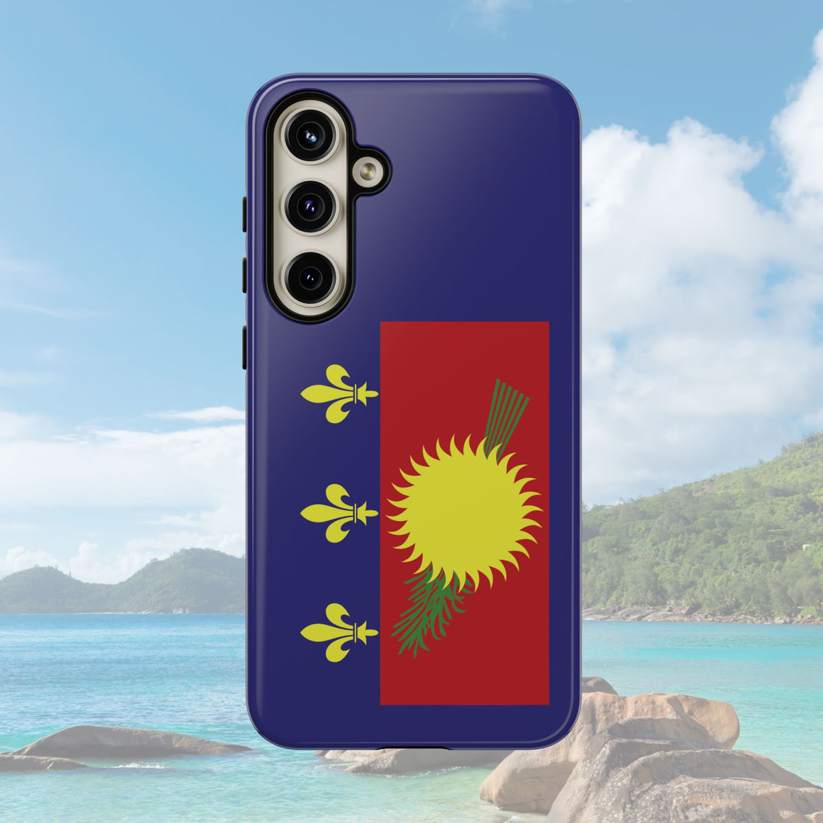 Guadeloupe Flag 2 Tough Phone Case - Irie Blues Boutique