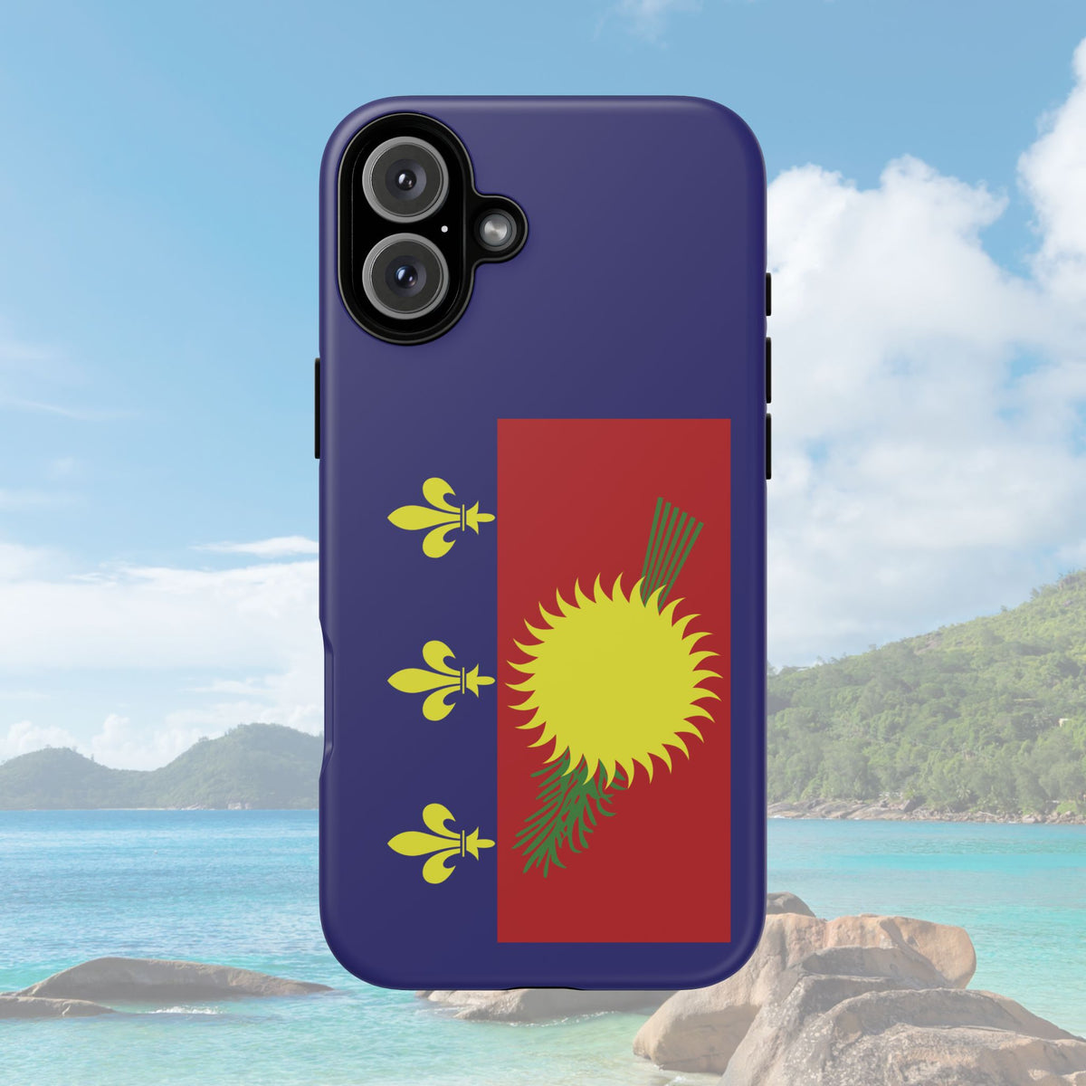 Guadeloupe Flag 2 Tough Phone Case - Irie Blues Boutique