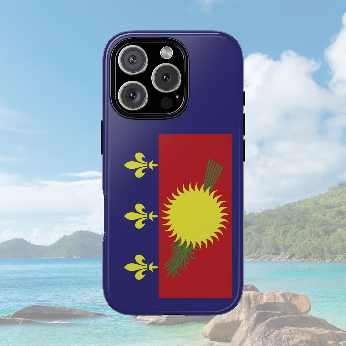 Guadeloupe Flag 2 Tough Phone Case - Irie Blues Boutique