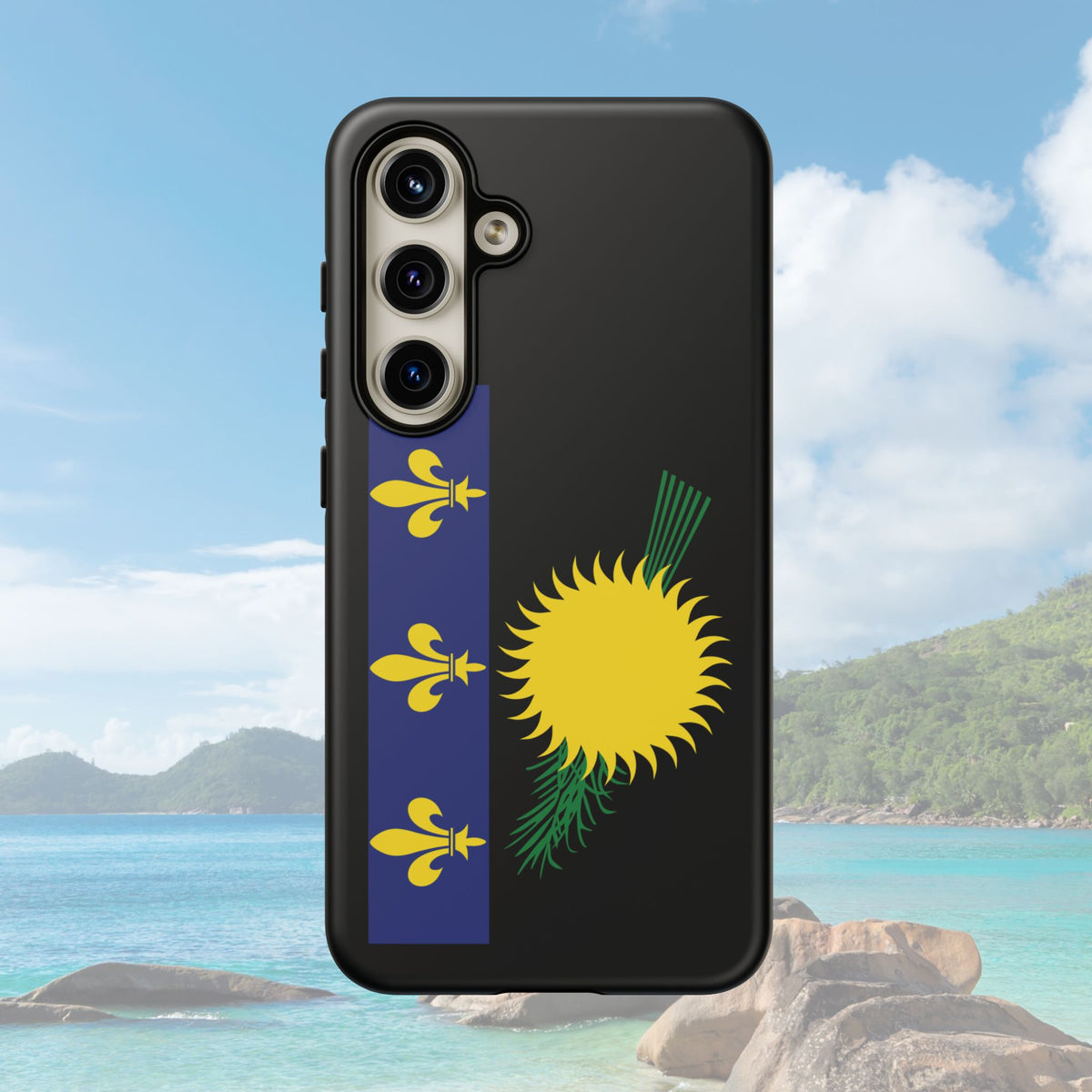 Guadeloupe Flag Tough Phone Case - Irie Blues Boutique