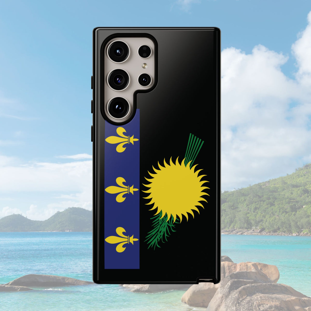 Guadeloupe Flag Tough Phone Case - Irie Blues Boutique