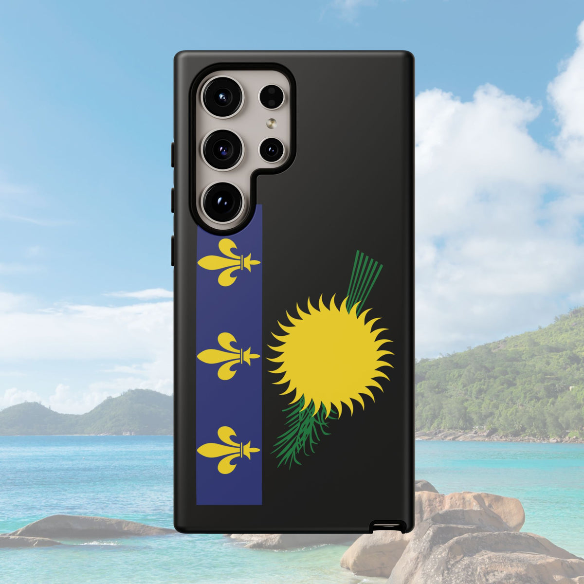 Guadeloupe Flag Tough Phone Case - Irie Blues Boutique