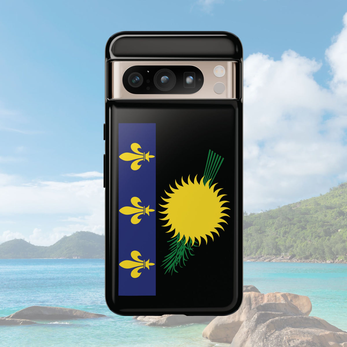 Guadeloupe Flag Tough Phone Case - Irie Blues Boutique