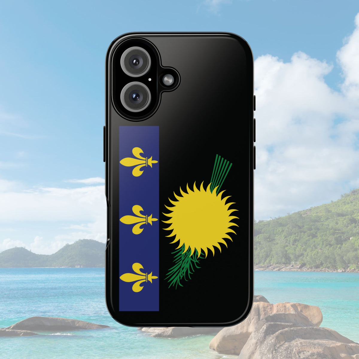 Guadeloupe Flag Tough Phone Case - Irie Blues Boutique