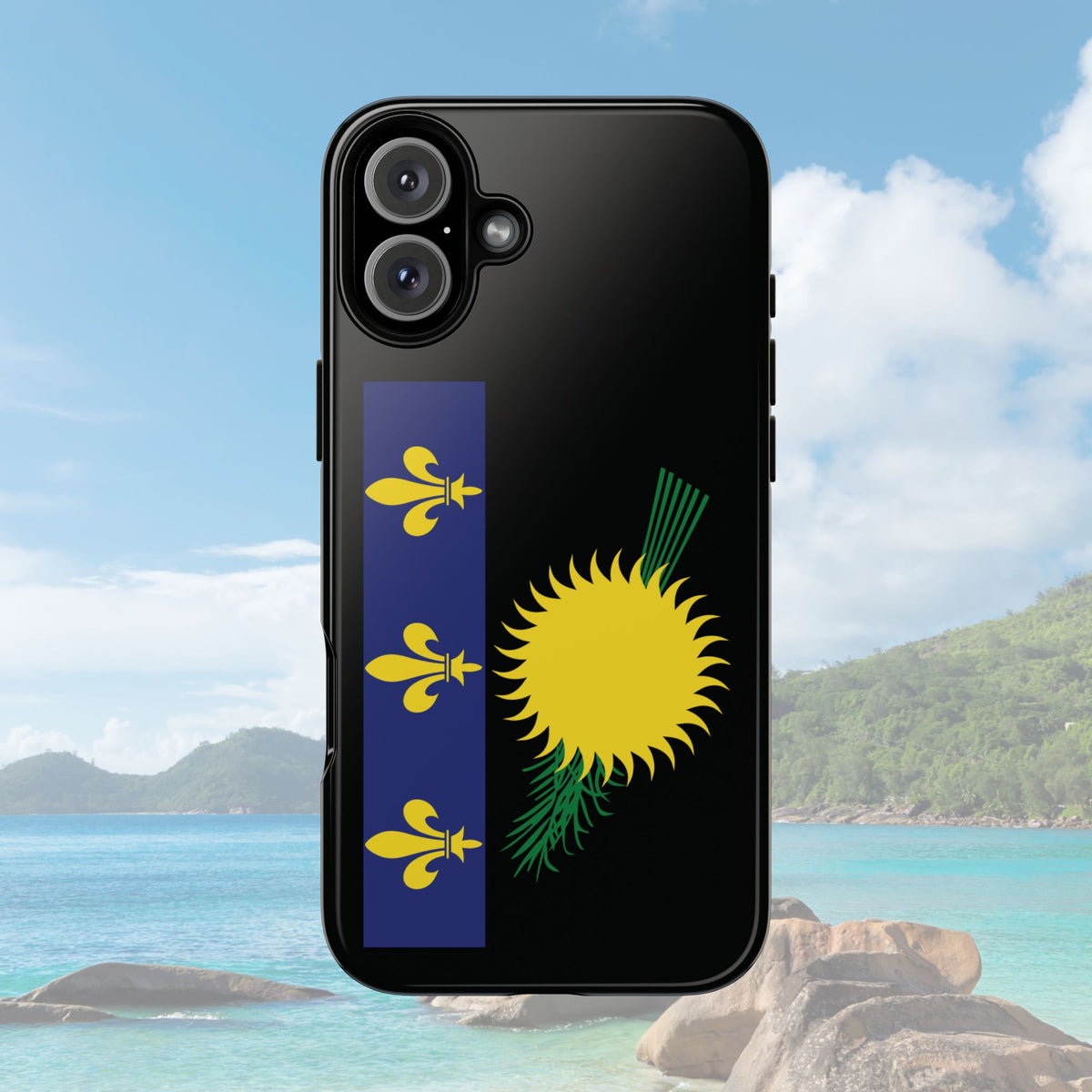 Guadeloupe Flag Tough Phone Case - Irie Blues Boutique