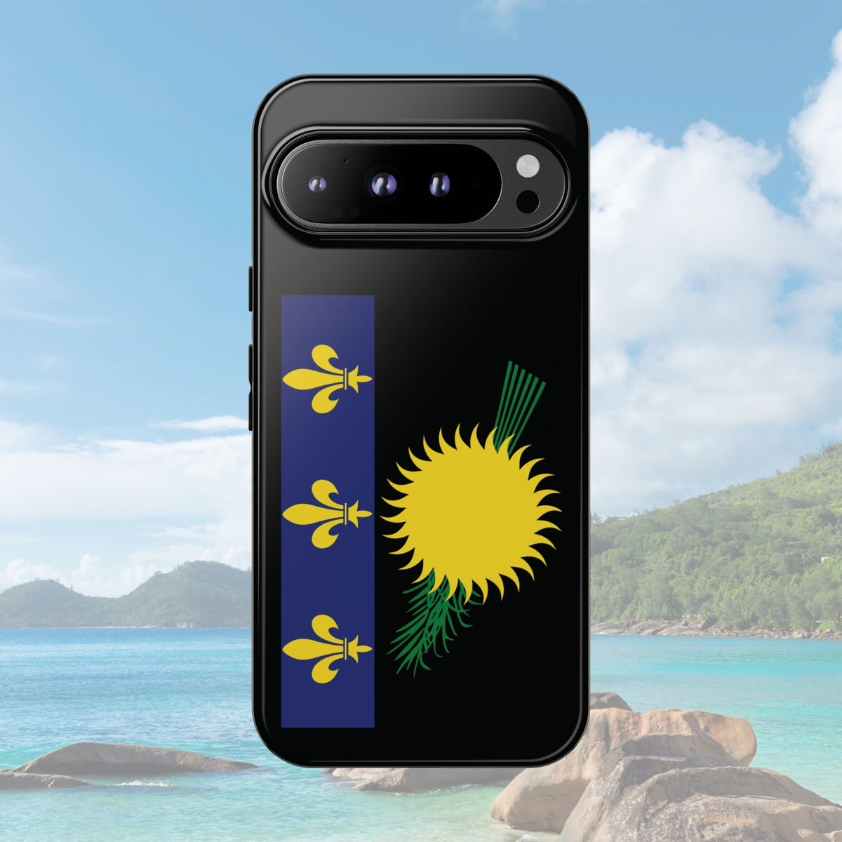 Guadeloupe Flag Tough Phone Case - Irie Blues Boutique