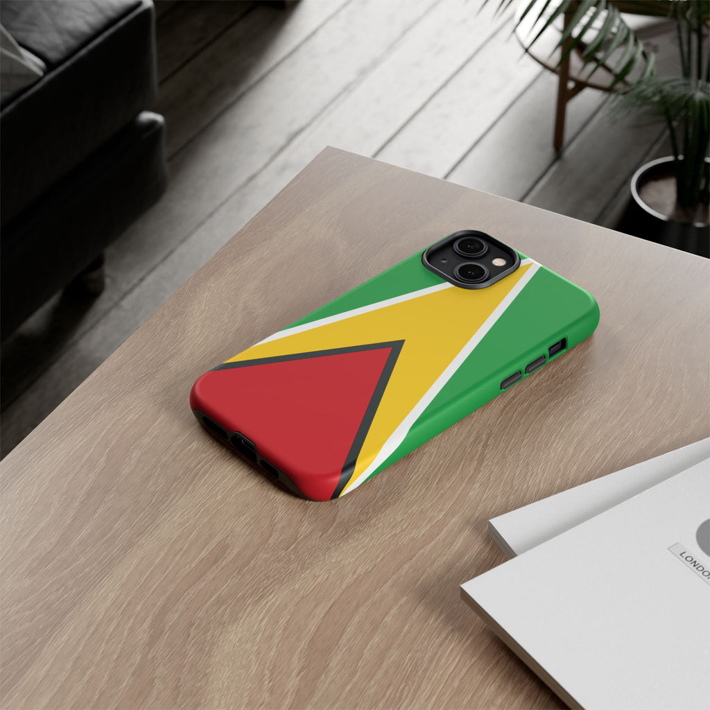 Guyana Flag Tough Phone Case - Irie Blues Boutique