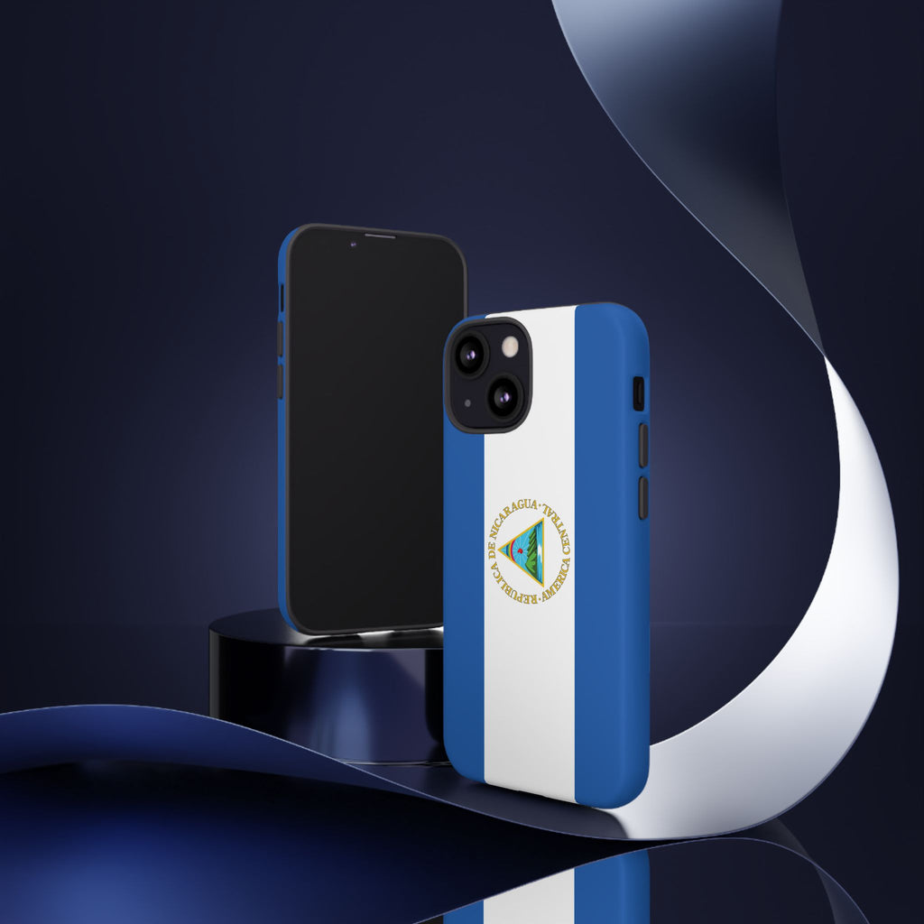 Nicaragua Flag Tough Phone Case - Irie Blues Boutique