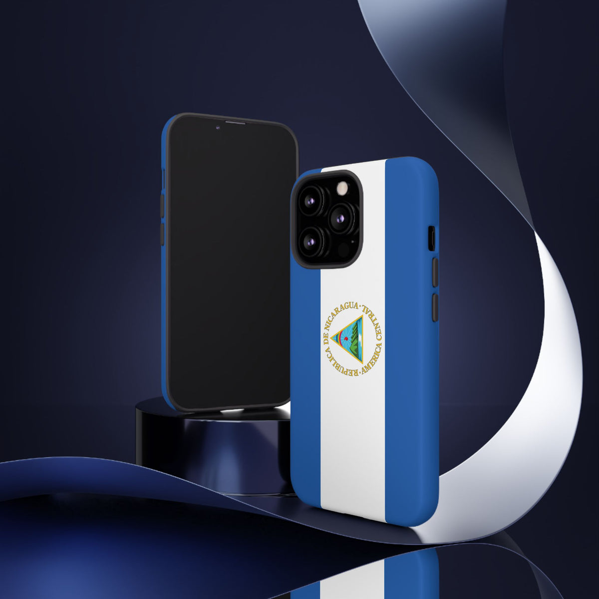Nicaragua Flag Tough Phone Case - Irie Blues Boutique