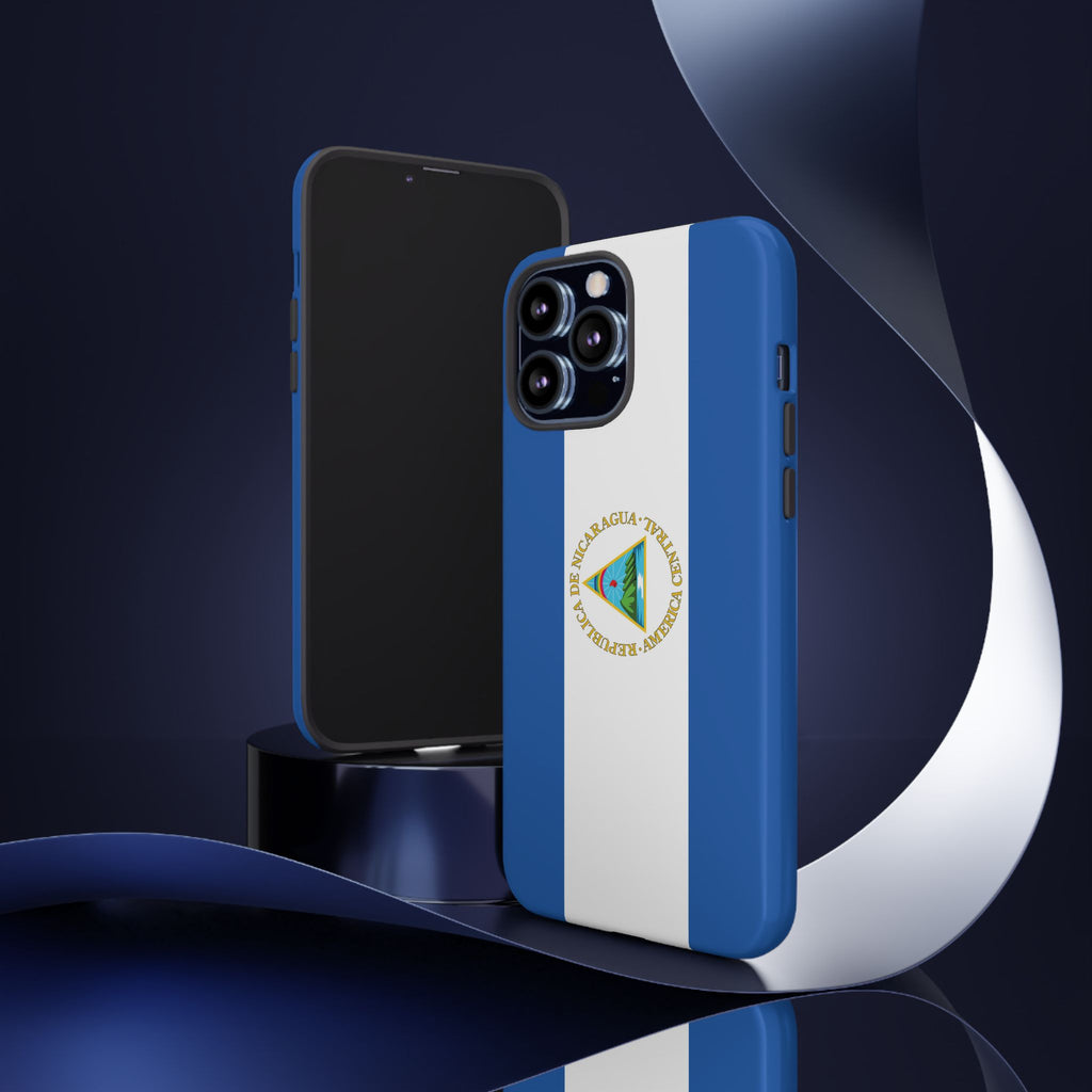 Nicaragua Flag Tough Phone Case - Irie Blues Boutique