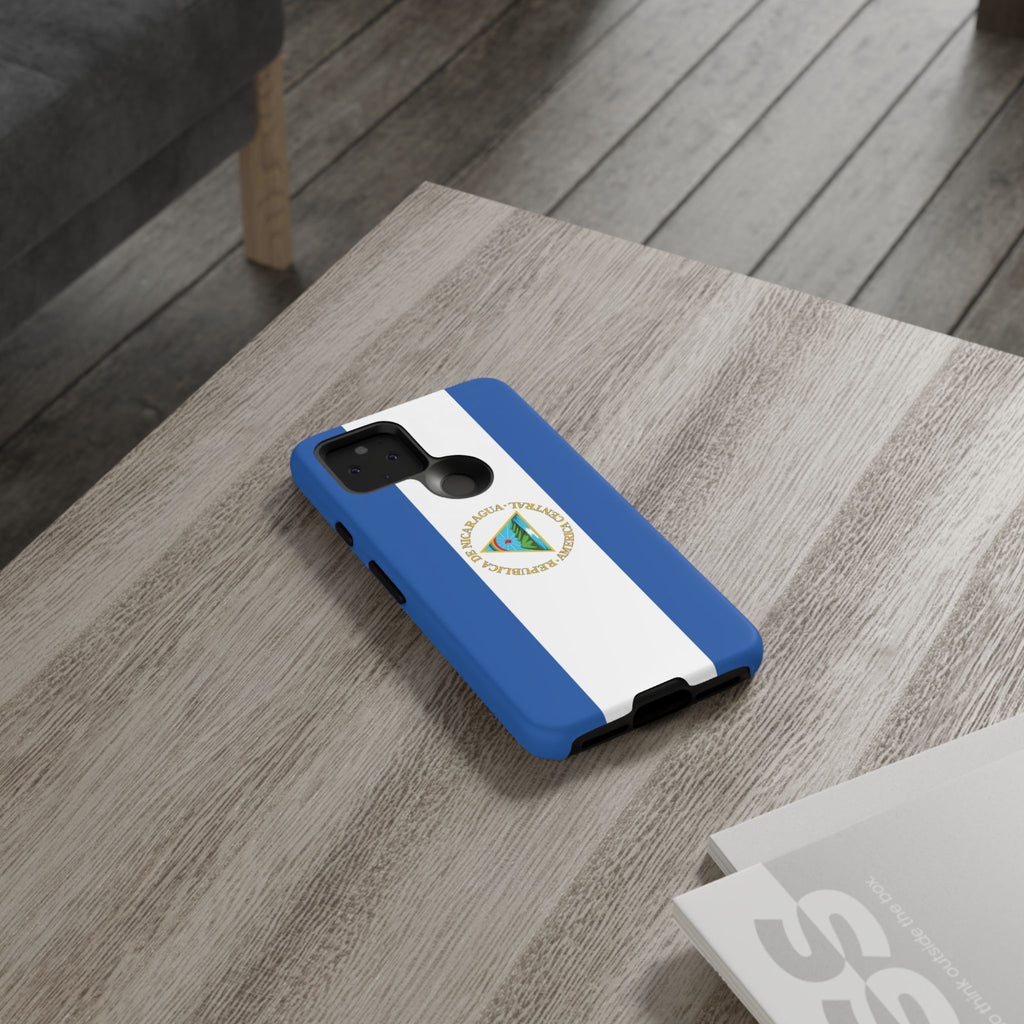 Nicaragua Flag Tough Phone Case - Irie Blues Boutique