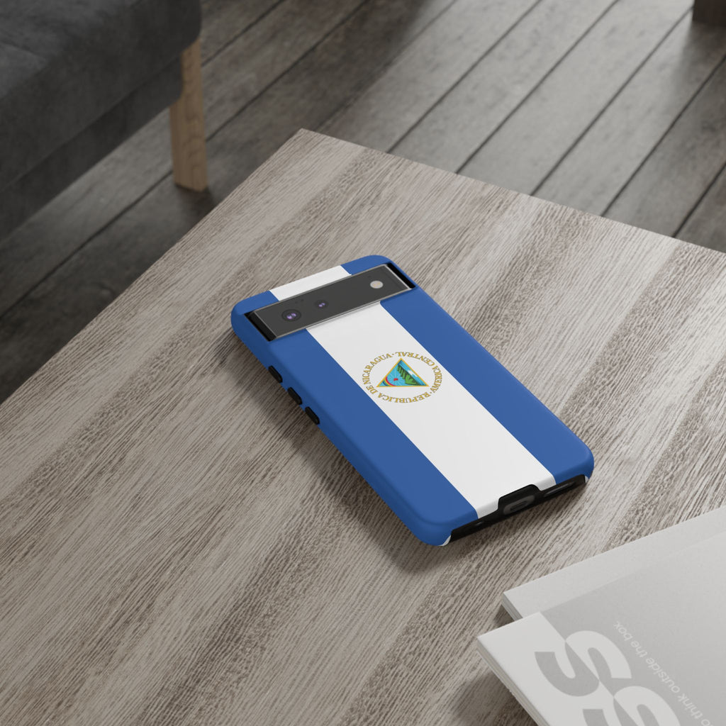 Nicaragua Flag Tough Phone Case - Irie Blues Boutique