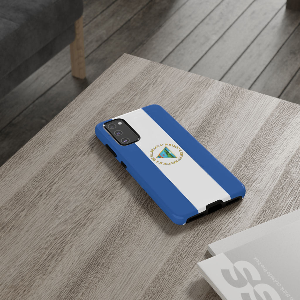 Nicaragua Flag Tough Phone Case - Irie Blues Boutique