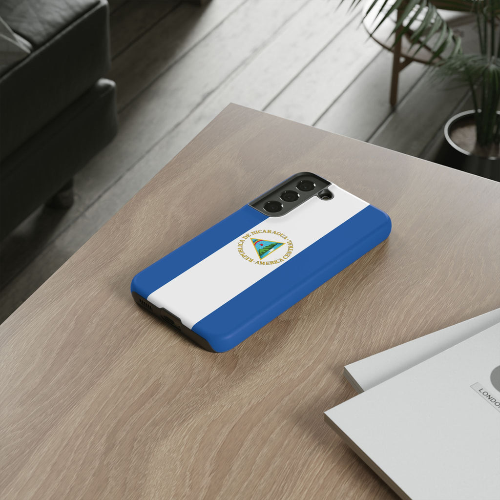 Nicaragua Flag Tough Phone Case - Irie Blues Boutique