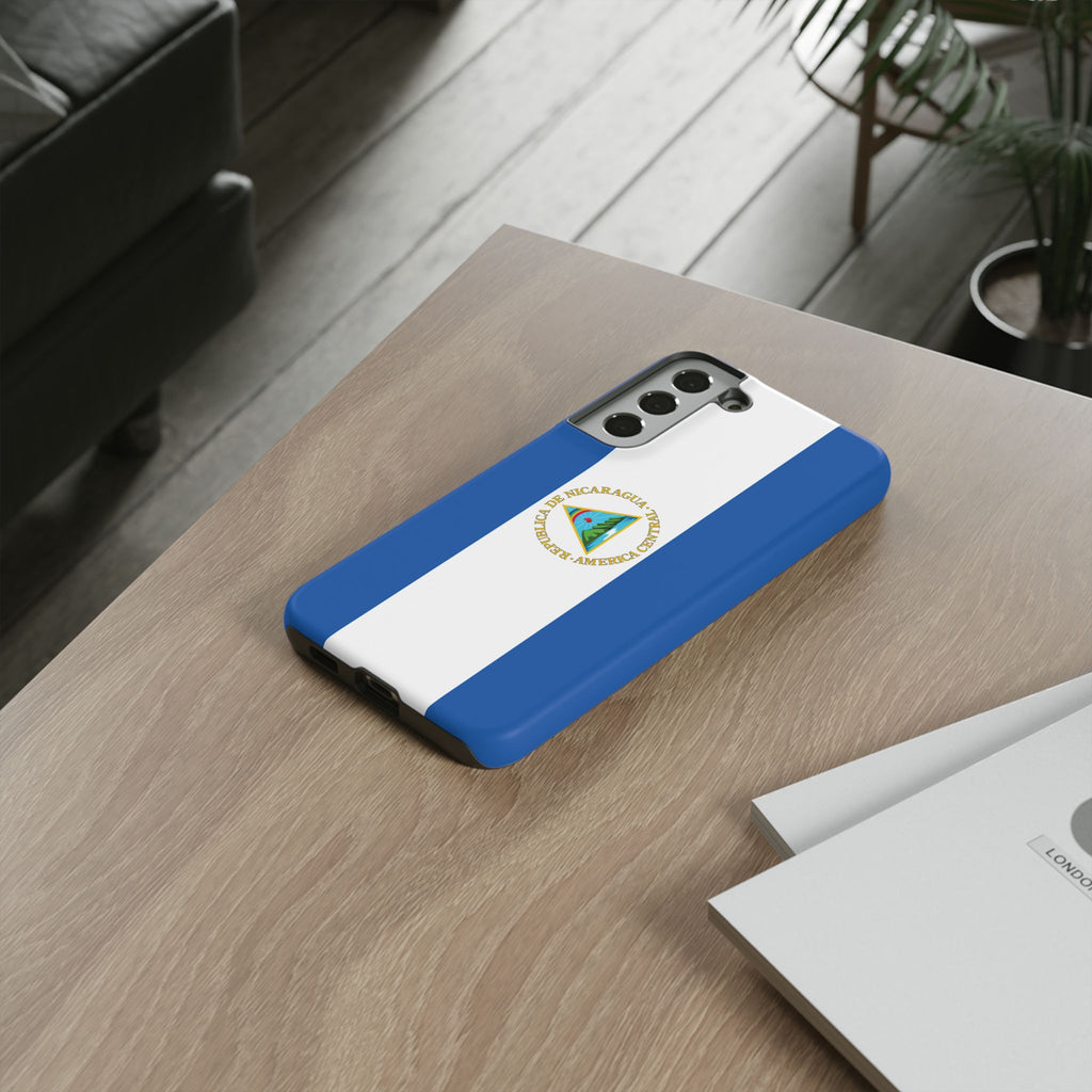 Nicaragua Flag Tough Phone Case - Irie Blues Boutique