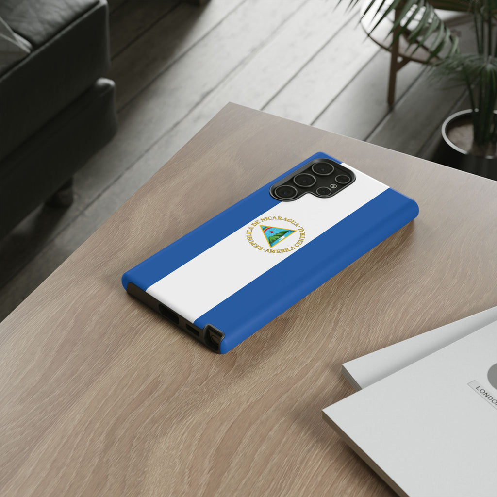 Nicaragua Flag Tough Phone Case - Irie Blues Boutique