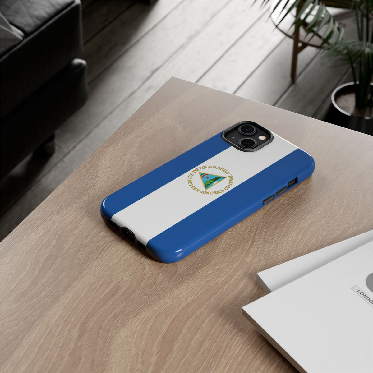 Nicaragua Flag Tough Phone Case - Irie Blues Boutique