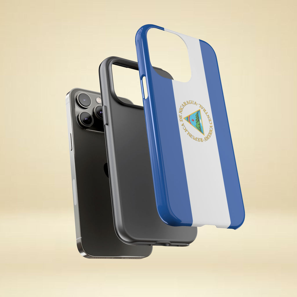 Nicaragua Flag Tough Phone Case - Irie Blues Boutique