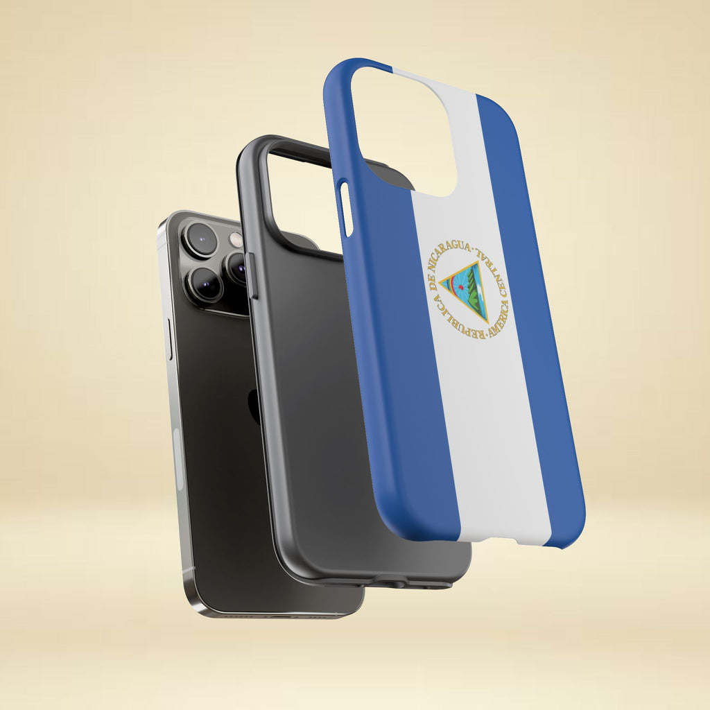 Nicaragua Flag Tough Phone Case - Irie Blues Boutique