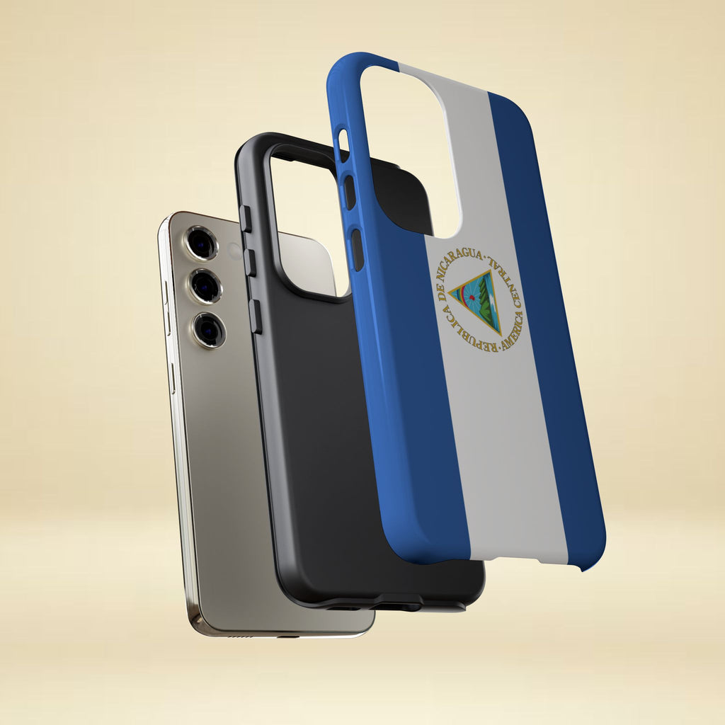 Nicaragua Flag Tough Phone Case - Irie Blues Boutique