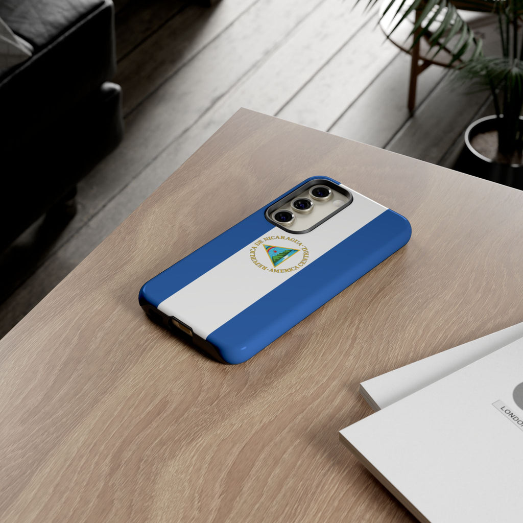 Nicaragua Flag Tough Phone Case - Irie Blues Boutique