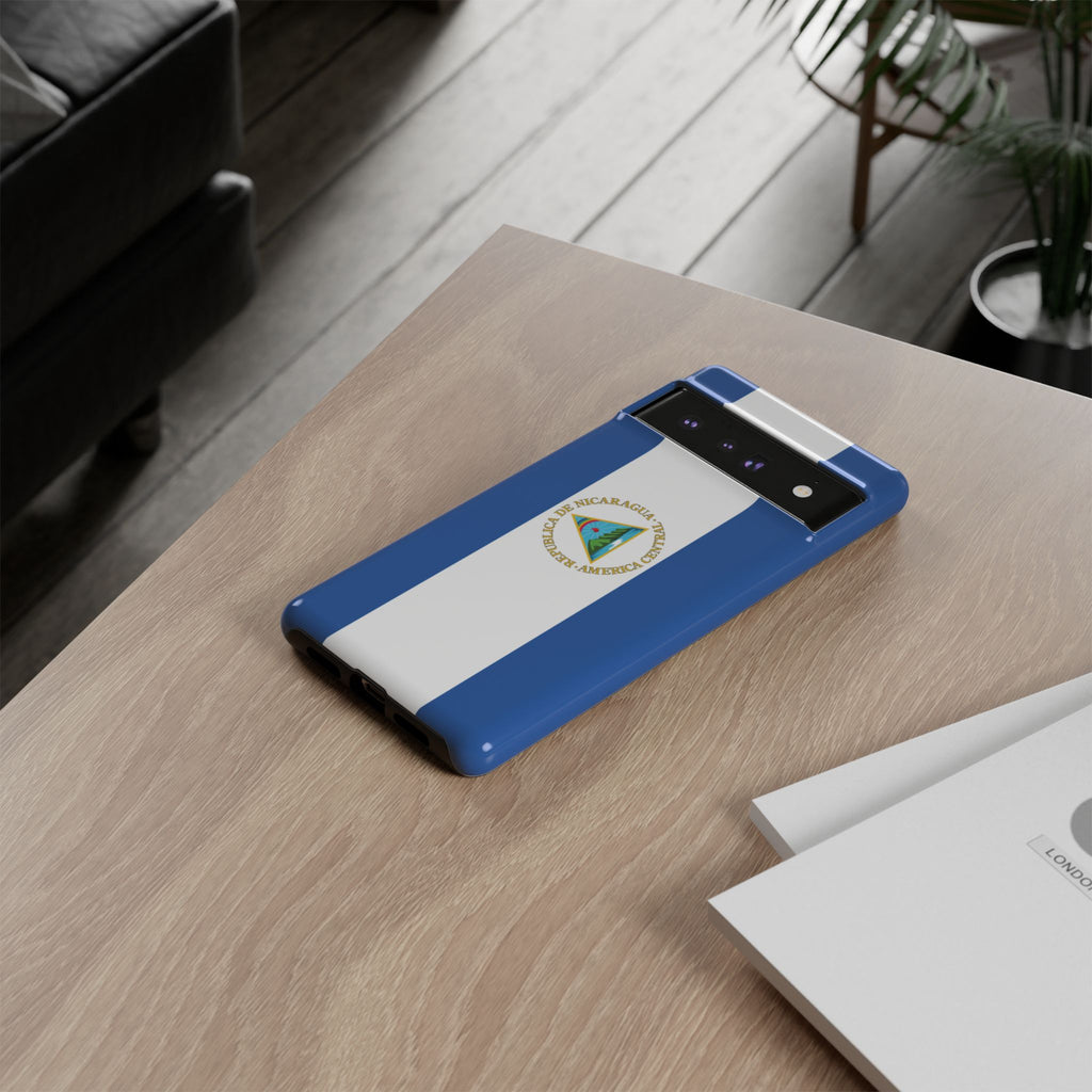 Nicaragua Flag Tough Phone Case - Irie Blues Boutique