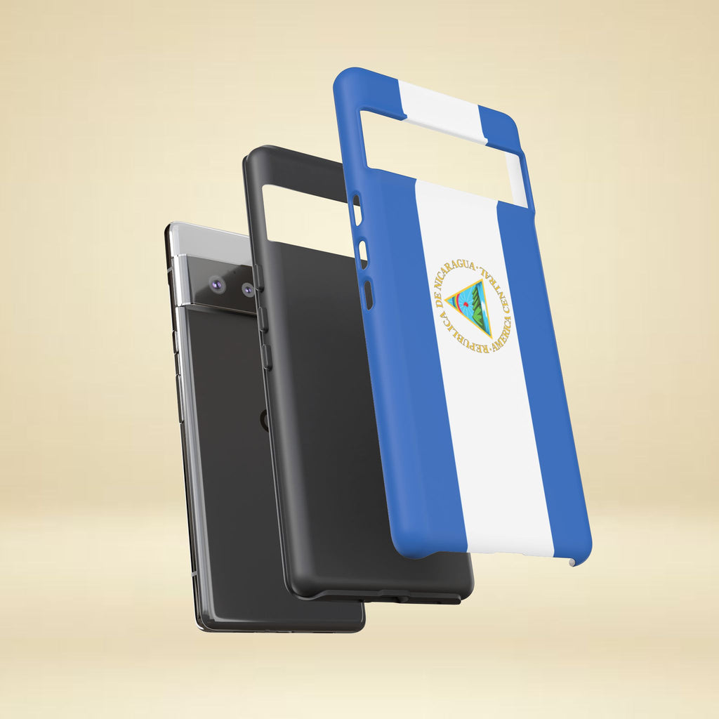 Nicaragua Flag Tough Phone Case - Irie Blues Boutique