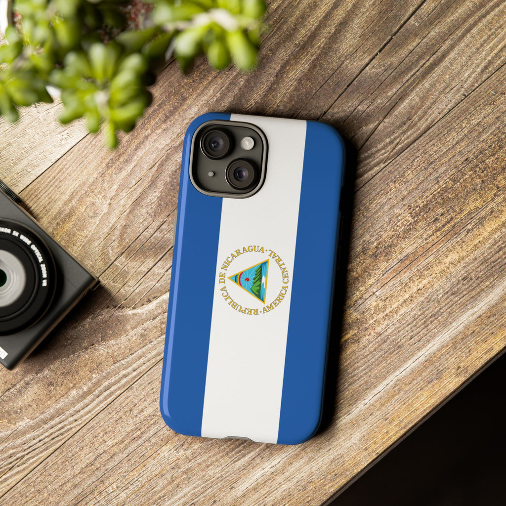 Nicaragua Flag Tough Phone Case - Irie Blues Boutique