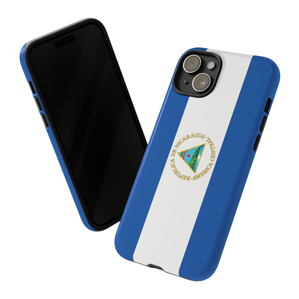 Nicaragua Flag Tough Phone Case - Irie Blues Boutique