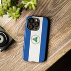 Nicaragua Flag Tough Phone Case - Irie Blues Boutique