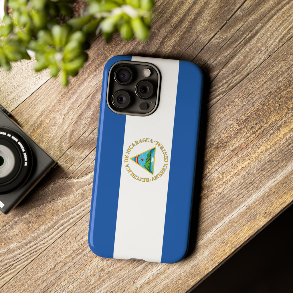 Nicaragua Flag Tough Phone Case - Irie Blues Boutique