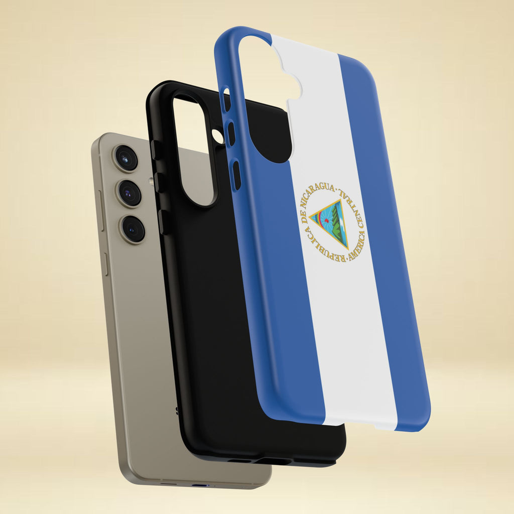 Nicaragua Flag Tough Phone Case - Irie Blues Boutique