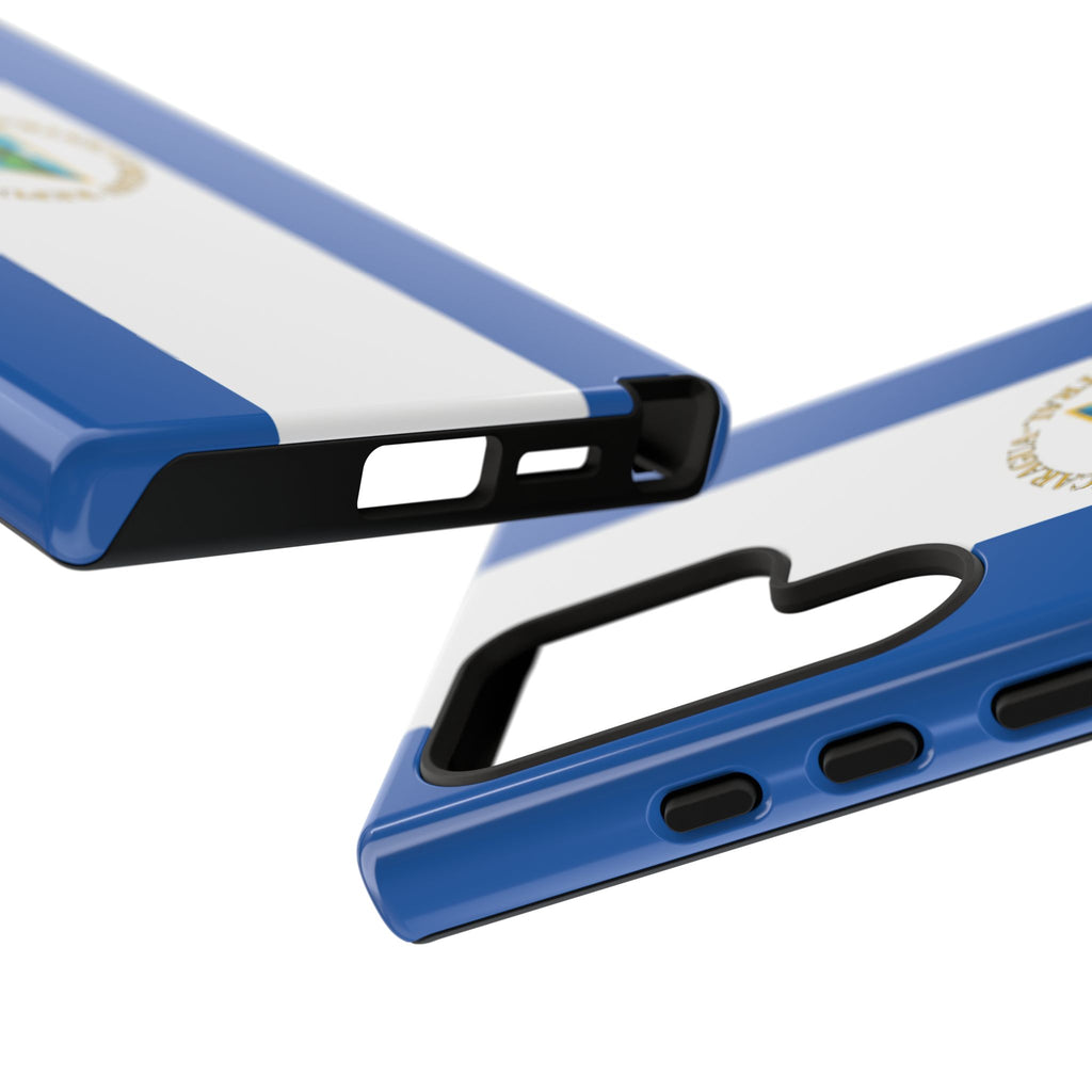 Nicaragua Flag Tough Phone Case - Irie Blues Boutique
